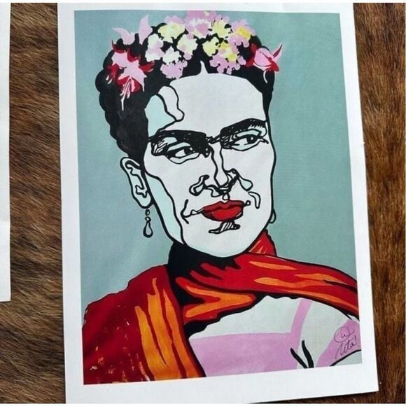 Art Prints Frida Kahlo Set Of Four Signed - Picture 5 of 10